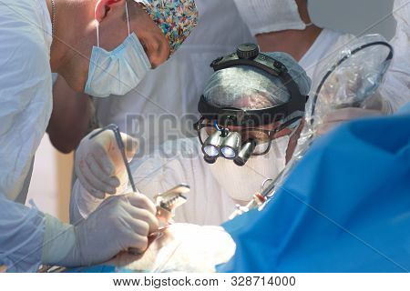 Masked Heart Surgeon Performs Open Heart Surgery