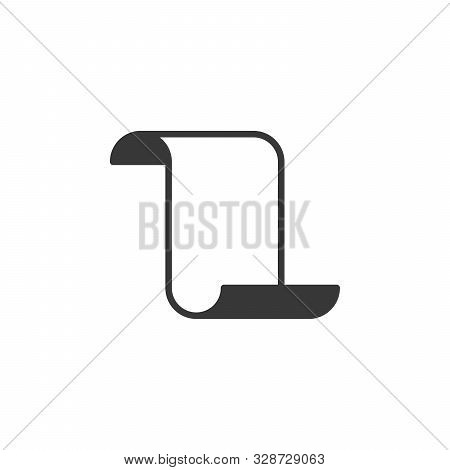 Old Paper Icon Vector. Stock Vector Illustration Isolated On White Background.
