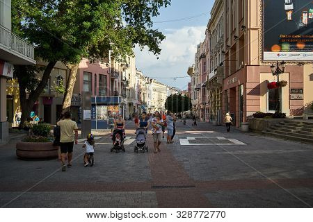 Plovdiv, Bulgaria - July 02, 2019: Street Knyaz Of Alexander I (alexander Of Battenberg) In The Hist