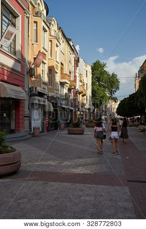 Plovdiv, Bulgaria - July 02, 2019: Street Knyaz Of Alexander I (alexander Of Battenberg) In The Hist