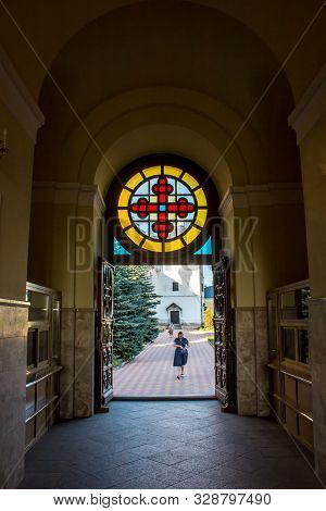 Serpuhov, Russia - August 2017: Vysotsky Monastery (vysotskiy Monastyr). Orthodox Monastery In Serpu