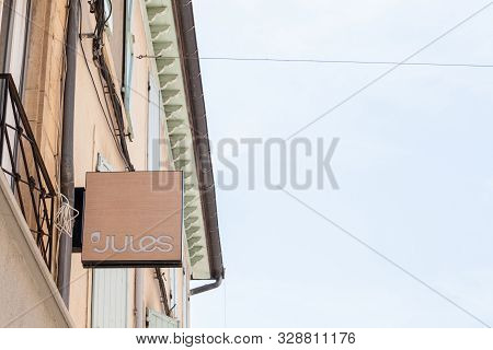 Lyon, France - July 17, 2019: Jules Logo In Front Of Their Shop For Lyon. Jules Is A French Fashion 
