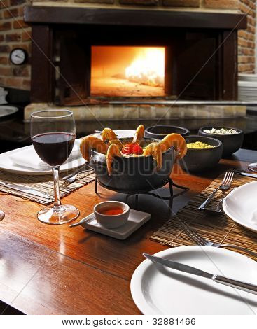 Gegrillte Garnelen