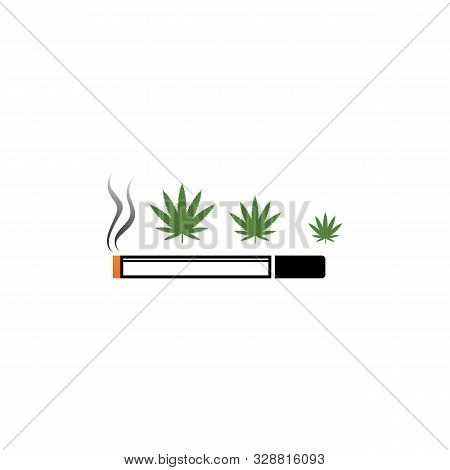 Canabis Leaf Vector Illustration Icon