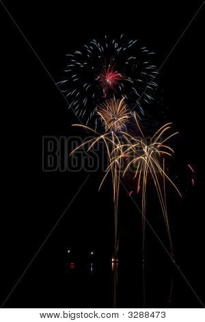 Notte tempo fuochi d'artificio