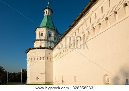 Foreign Tower. Resurrection New Jerusalem Stauropegial Monastery. The City Of Istra. Moscow Region