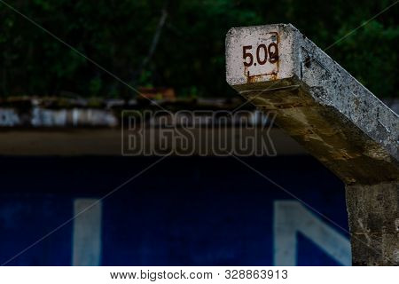Sarajevo, Bosnia And Hercegovina - August 28, 2019: Abandoned Olympic Bobsleigh And Luge Track, Buil