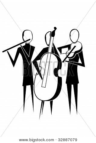 gruppo immagine stilizzata silhouette