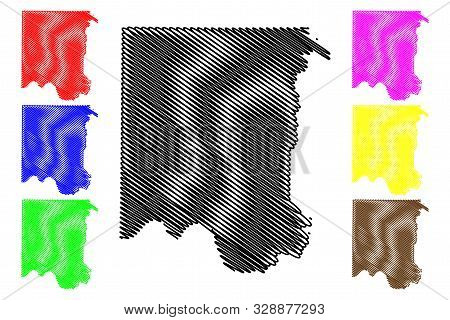 Madison County, Alabama (counties In Alabama, United States Of America,usa, U.s., Us) Map Vector Ill