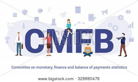 Cmfb Commitee On Monetary Finance And Balance Of Payments Statistics Concept With Big Word Or Text A