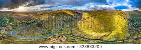 Aerial View From Glengesh Pass By Ardara, Donegal, Ireland