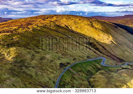 Aerial View From Glengesh Pass By Ardara, Donegal, Ireland