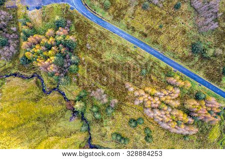 Aerial View From Glengesh Pass By Ardara, Donegal, Ireland