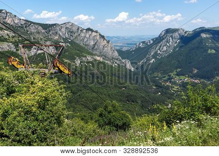 Landscape Of Vratsata Pass,  Town Of Vratsa And Village Of Zgorigrad At Balkan Mountains, Bulgaria