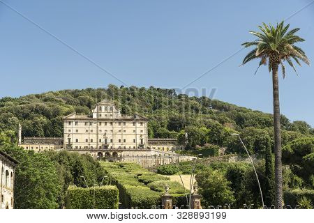 Frascati, Rome, Lazio, Italy: The Historic Villa Aldobrandini And Its Park