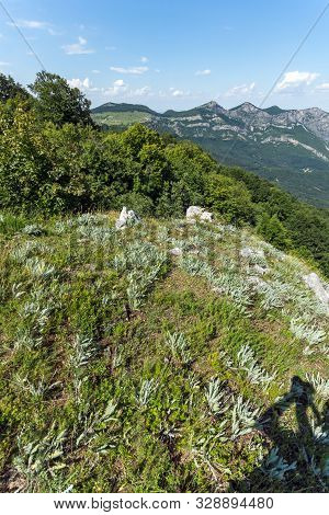 Landscape Of Vratsata Pass,  Town Of Vratsa And Village Of Zgorigrad At Balkan Mountains, Bulgaria