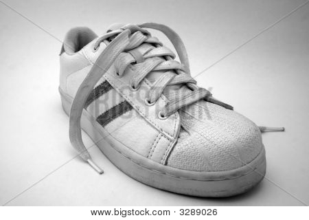Scarpa bianco e nero