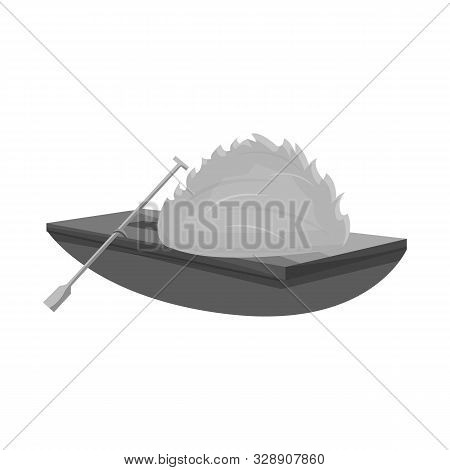 Vector Design Of Boat And Vietnamese Icon. Set Of Boat And Water Stock Vector Illustration.