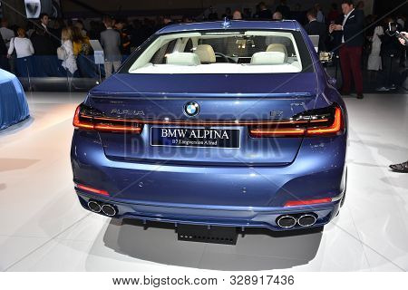 Frankfurt, Germany, September 09-2019: Bmw Alpina B7 Langversion Allrad Iaa Masse 2019