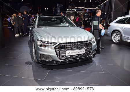 Frankfurt, Germany, September 09-2019: Audi A6 Allroad Iaa Masse 2019