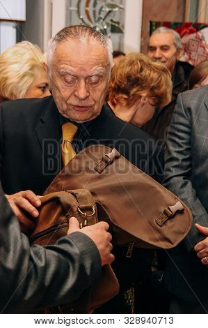 Zbarag, Ternopil / Ukraine - February 20 2009: Ukrainian Poet, Translator, Scriptwriter, Culturologi