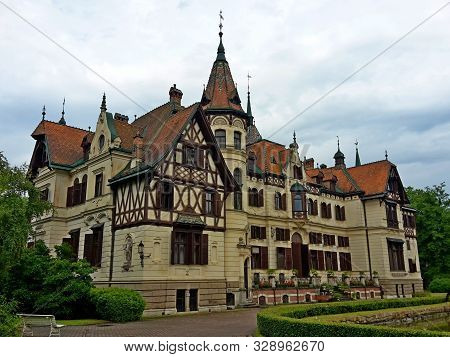 Castle Lesna At Zoo Lesna, Zlin, Czech Republic, Image