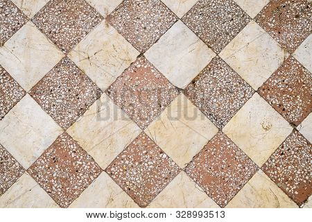 Background Texture Of Tiled Flooring. Building Materials For The Floor.
