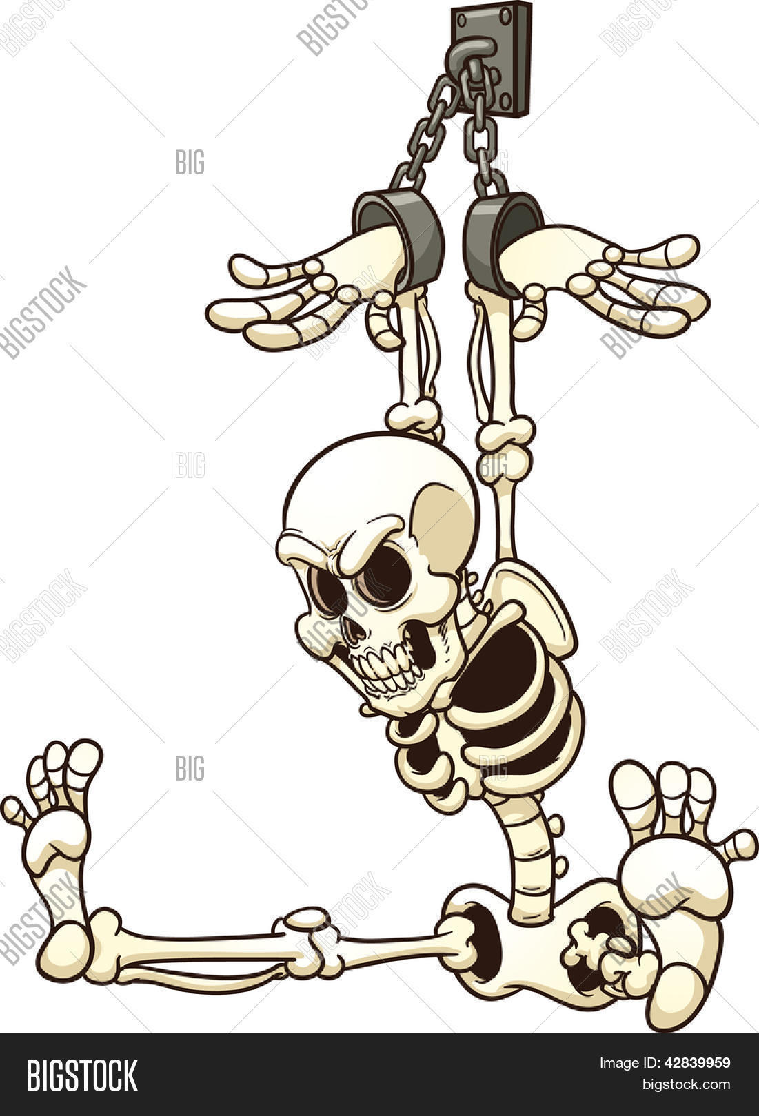 Shackled Skeleton. Vector & Photo (Free Trial) | Bigstock