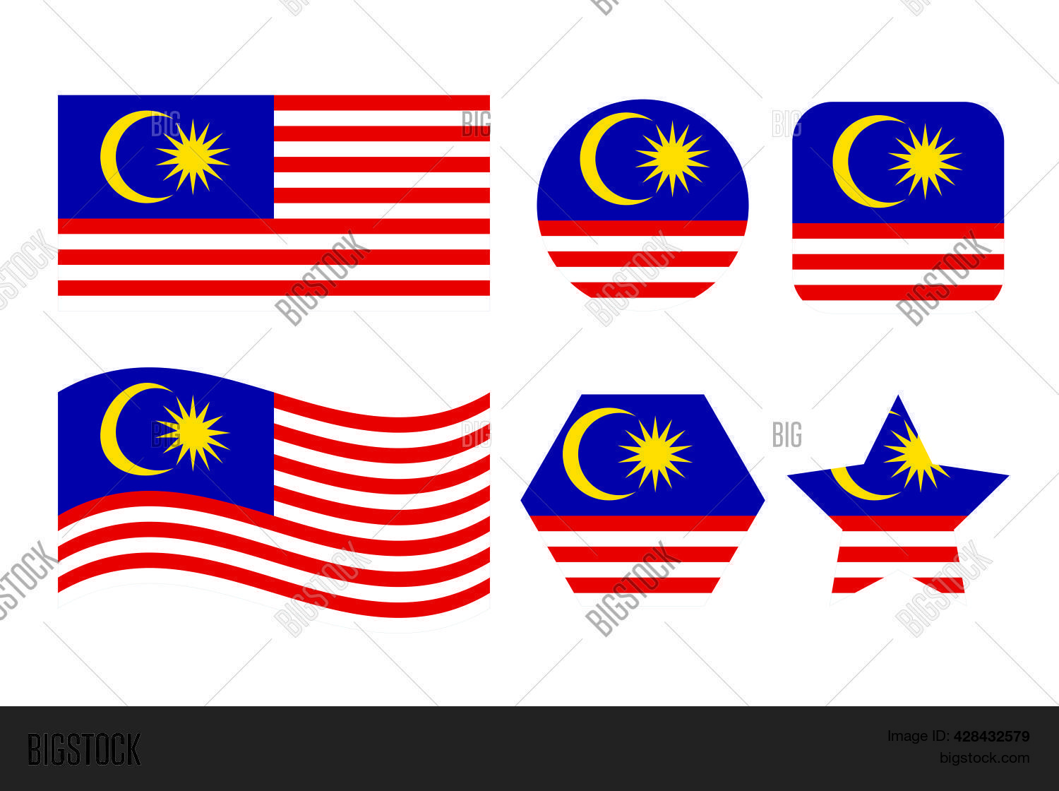 Malaysia Flag Simple Vector Photo Free Trial Bigstock