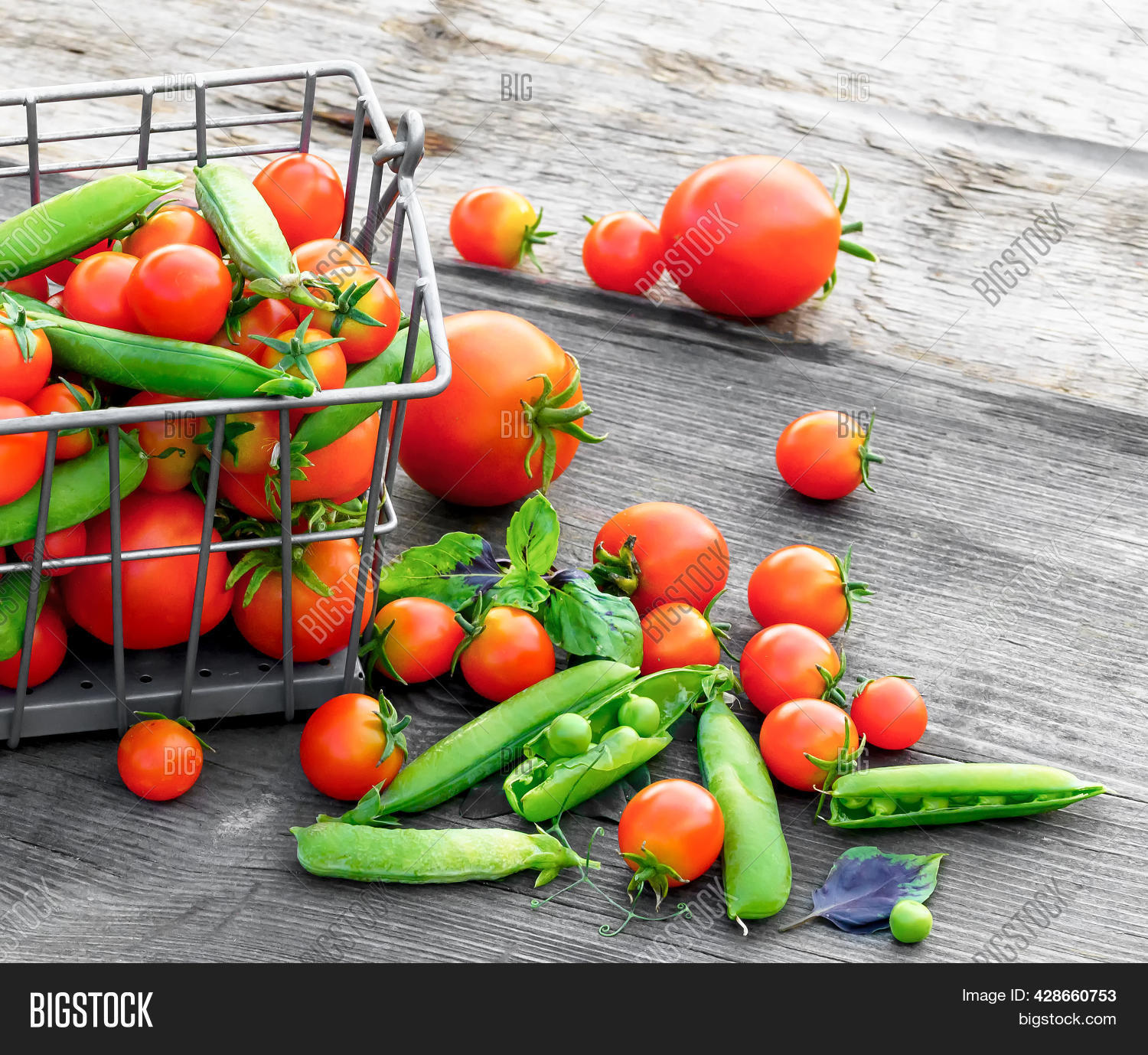 Tomatoes Green Peas Image & Photo (Free Trial) Bigstock