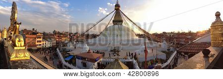 Boudhanath Stupa i Kathmandu, Nepal