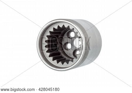 Iron Cup Replacement Part Of Polystyrol Machine Concrete Pump With External Thread And Internal Gear