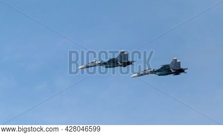 Zhukovsky, Russia-july 23, 2021: Maks-2021 International Air Show, An Exhibition Of Aircraft And Hel
