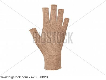 Сompression Gloves With Open Fingers. Compression Pressure On The Hand Against Edema. Prevention Aft
