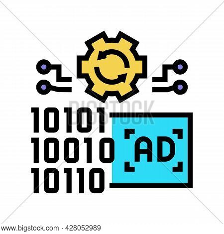 Omni Channel Advertisements Color Icon Vector. Omni Channel Advertisements Sign. Isolated Symbol Ill