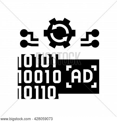 Omni Channel Advertisements Glyph Icon Vector. Omni Channel Advertisements Sign. Isolated Contour Sy