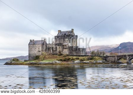 Eilean Donan Castle, Dornie, Kyle Of Lochalsh In Scottish Highlands.