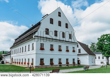 Velke Losiny-july 12,2021.handmade Paper Mill And Museum With Traditional Manufacture Production Of 