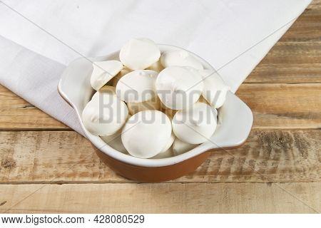 Typical Bakery Sigh, Made In Brazil. Sweet Made From Egg White And Sugar