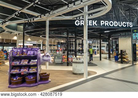 Duty Free Shop Of The New Terminal Of Thessaloniki International Airport