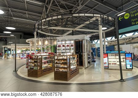Duty Free Shop Of The New Terminal Of Thessaloniki International Airport