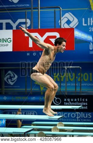 Kyiv, Ukraine - August 5, 2019: Patrick Hausding Of Germany Performs During Team Event Final Of The 