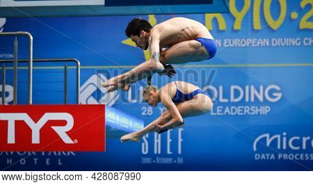 Kyiv, Ukraine - August 5, 2019: Vinko Paradzik And Emma G-gullstrand Of Sweden Perform During Team E