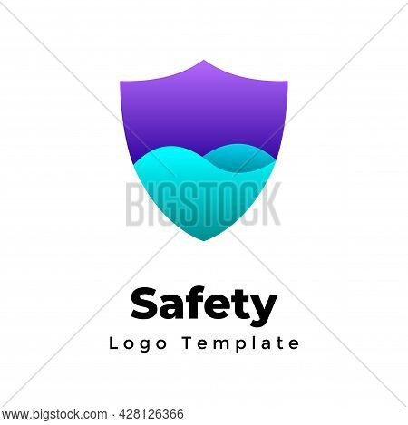 Creative Vector Protection Logo. Abstract Shield Sign. Internet Security. Modern Minimalistic Safety
