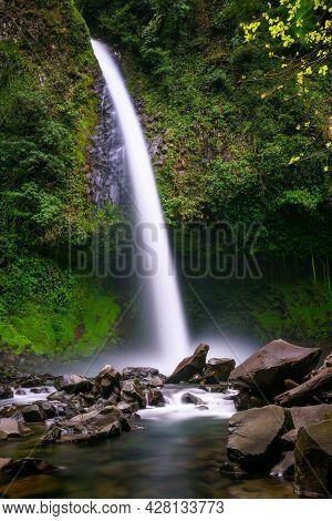 La Fortuna Waterfall In Costa Rica On The Arenal River