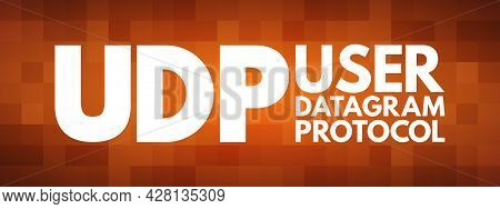 Udp - User Datagram Protocol Acronym, Technology Concept Background