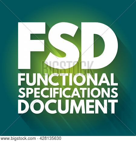 Fsd - Functional Specifications Document, Concept Background