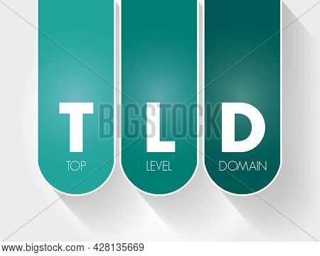 Tld - Top Level Domain Acronym, Technology Concept Background