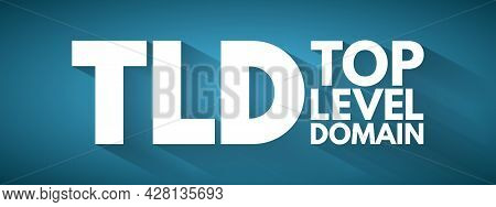 Tld - Top Level Domain Acronym, Technology Concept Background