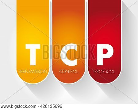 Tcp - Transmission Control Protocol Acronym, Technology Concept Background